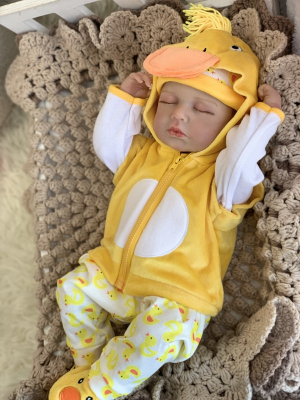 Колекційна Силіконова Лялька Реборн Немовля Reborn Анатомічний Новонароджений Хлопчик Пупс Платон (Вінилова Лялька) 50 см, фото 1