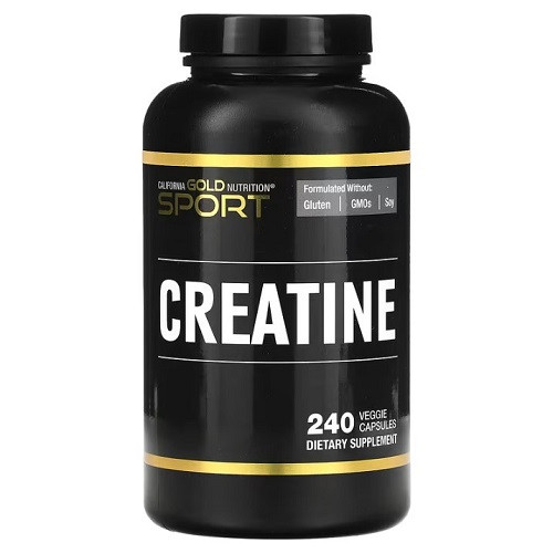 Креатин California Gold Nutrition Creatine Monohydrate 750 mg (240 капсул.), фото 1