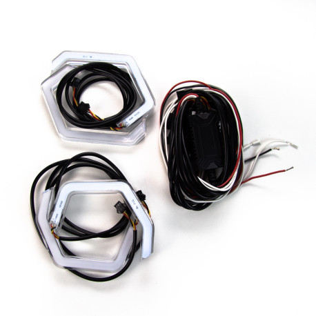 Ангельські очі BMW (M3,M4,F30,F31,F34,G20,G21,E90,E92,E60) CRYSTAL ICONIC SRGBA, фото 1