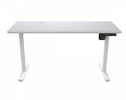 Стіл комп'ютерний Royal 140 Mossa з електричним регулюванням висоти, стільниця 140 см, колір білий