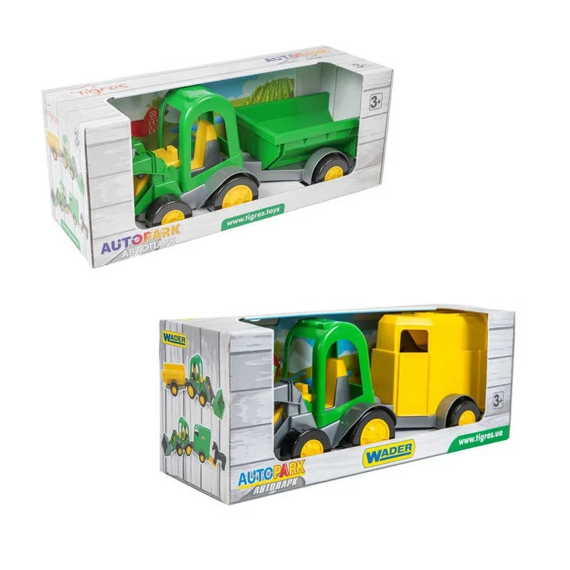 Игрушечный трактор с ковшом и прицепом "Tigres" (ID#2456113907), цена ...