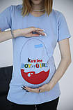 Футболка для вагітних Pregnant Style Кіндер-2 44 блакитна, фото 8