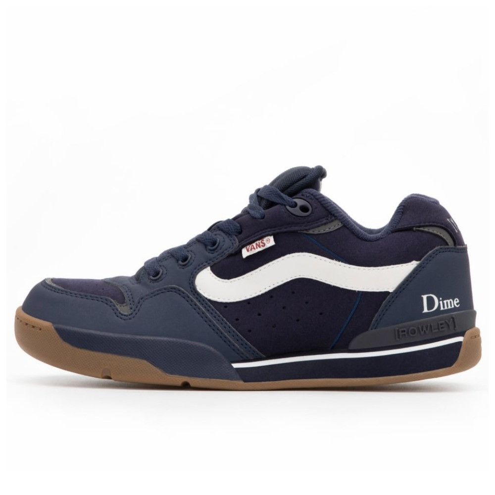 Чоловічі / жіночі кеди Vans x Dime Rowley XLT Blue White Gum VN000CMWNVY1 Navy, кросівки ванс дайм ровлей сині