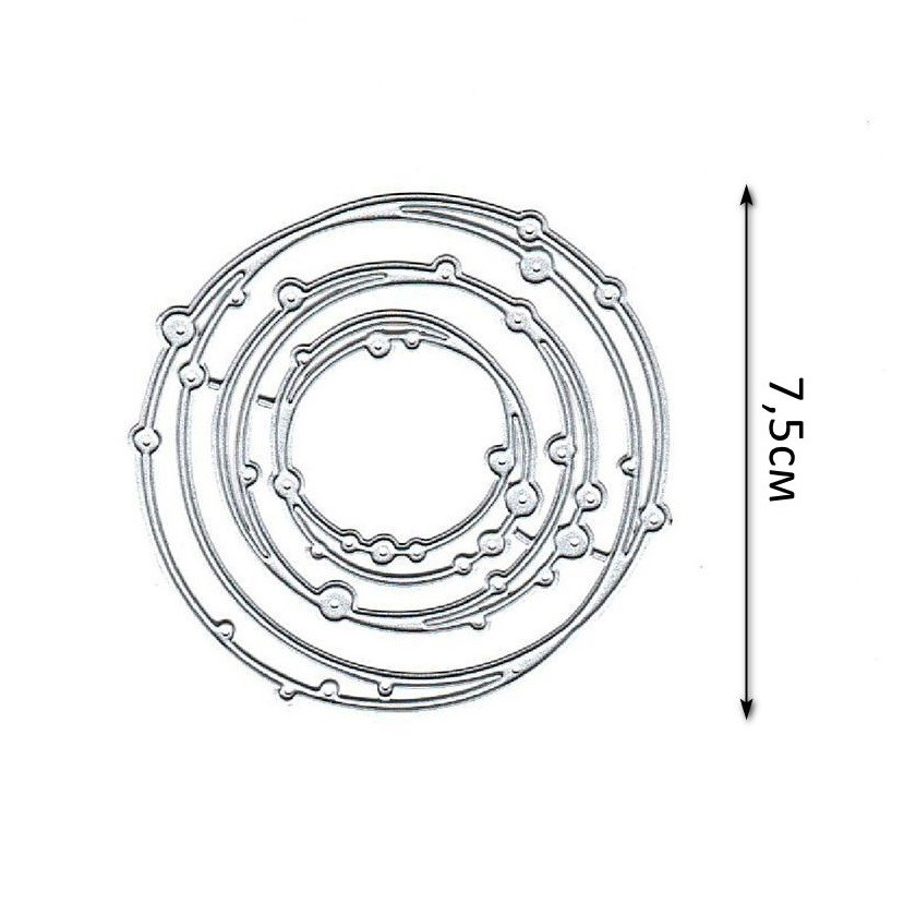 Ніж для створення вирубки із картона Круги NOZ009, фото 1