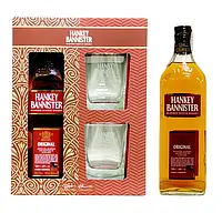 Віскі Hankey Bannister 0.7 л 40% +2 брендовані склянки в коробці (5010509005388)