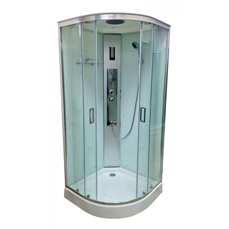 Душовий бокс Veronis BN-4-100 Chrome 100х100х215, фото 1