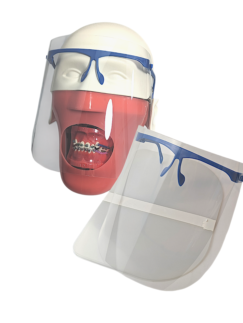 Захисний щиток для обличчя на оправі +10 змінних екранів