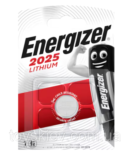 Батарейка Energizer CR2025 Lithium, фото 1