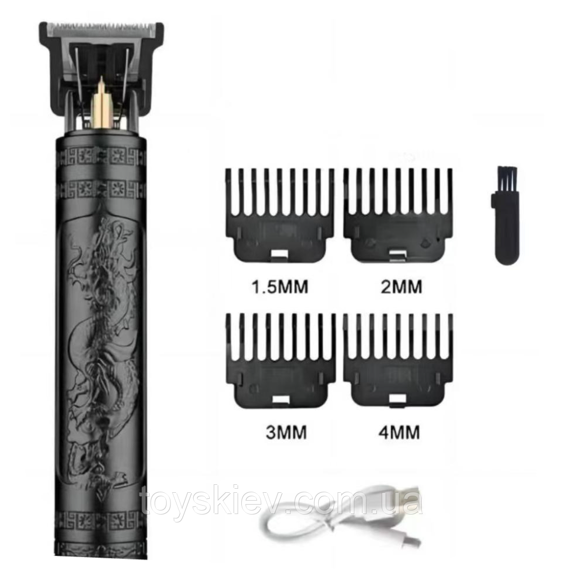 Тример для бороди та вусів T9-2 BLACK, фото 1