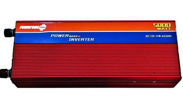 Перетворювач напруги Powerone Plus 5000W 12V-220V з функцією плавного пуску Red, фото 1
