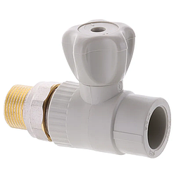 Кран радіаторний прямий Europroduct EP.0126 — 25x3/4M" (латунна куля) (EP4051)