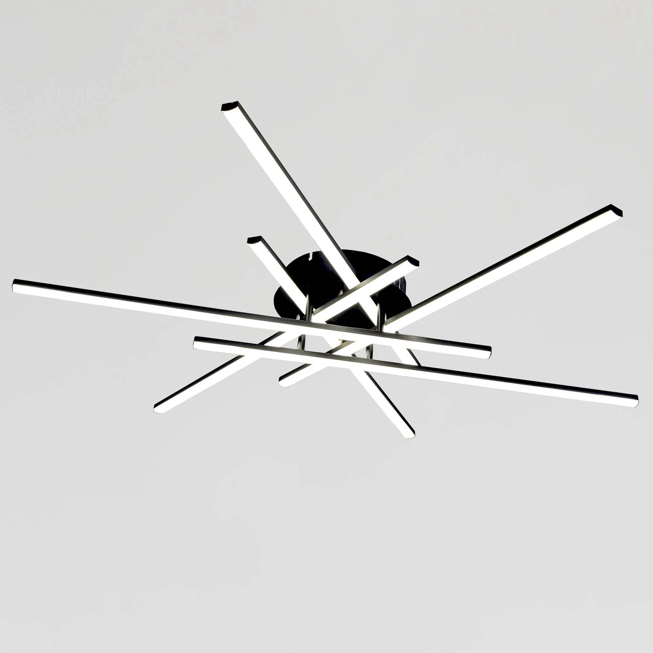 Cвітлодіодна Led-люстра у чорному корпусі, MX240511/6BK, до 15 м², фото 1