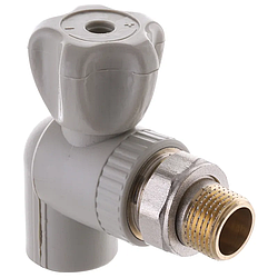 Кран радіаторний кутовий Europroduct EP.0119 — 20x1/2M" (сталева куля) (EP4044)