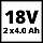 Набір акумуляторний 2шт 18В 4.0Аг Einhell X-Change Twinpack 4511489, фото 5