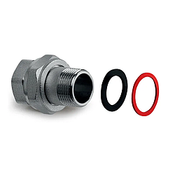 Згін американка прямий Koer KR.343 — 1/2" (плоска прокладка) (KR4766)