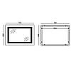 Дзеркало Mixxus WARM MR12-70x50-REVERSE з LED Touch, Anti-fog, димером, регулюванням яскравості (MI6670, фото 6