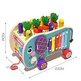 Дерев'яна іграшка (стучалка, ксилофон, магнітна гра, шестерні) арт. C 68265, фото 2