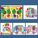 Дерев'яна іграшка (стучалка, ксилофон, магнітна гра, шестерні) арт. C 68265, фото 3