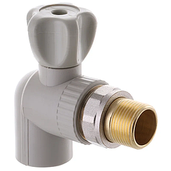 Кран радіаторний кутовий Europroduct EP.0122 — 25x3/4M" (латунна куля) (EP4047)