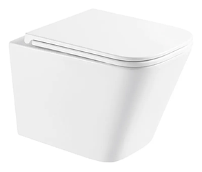 Підвісний унітаз Mixxus Premium Quadro-0301-T3 490x340x360mm, система змиву TORNADO 3.0 (MP6453)