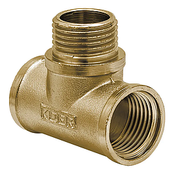 Трійник Koer KF.T06FMF.WN 1/2" ВНВ (без нікелю) (KR3029)
