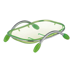 Мильниця настільна Zerix LR333 (пластик зелений) (ZX2702)