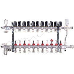 Колектор із вбудованим змішувачем. вузлом Koer KR.S1013-11 1"х11 SUS304 та євроконусами 3/4-16 (KR2954)
