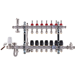 Колектор із вбудованим змішувачем. вузлом Koer KR.S1011-7 1"х7 SUS304 та євроконусами 3/4-16 (KR2930)