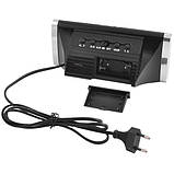 Годинник мережевий VST-730-2 зелені написи, 220V, фото 2