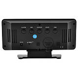 Годинник мережевий VST-888-5, сині написи, температура, USB, фото 3