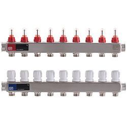 Колекторний блок з розxодомірами Europroduct EP.S1110-09 1"x9 (EP4985)