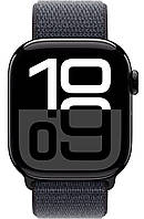 Apple Watch Series 10 GPS 42mm Jet Black Aluminum Case with Ink Sport Loop MWWG3