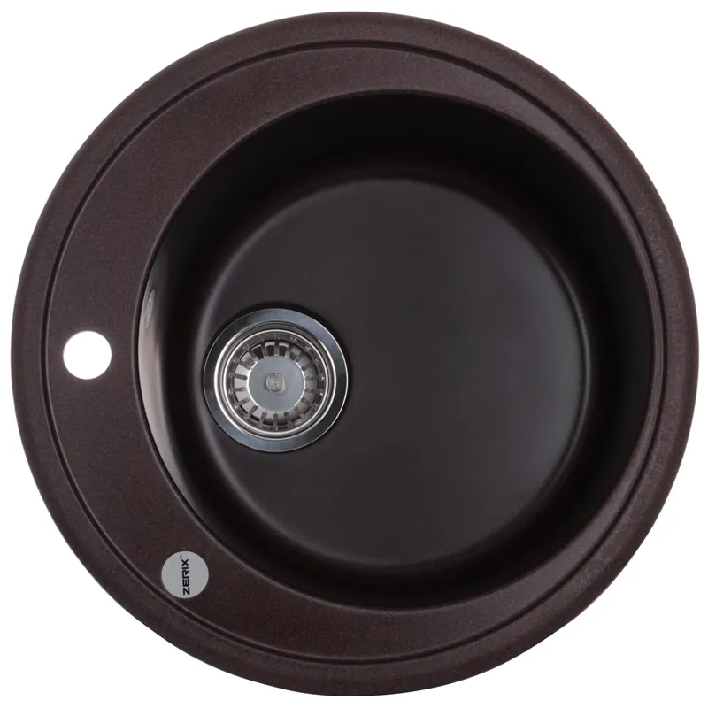 Мийка кухонна Zerix ZS-510R-12 Коричнева (ZX4536), фото 1
