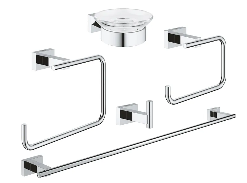 Набір аксесуарів 5 в 1 Grohe Essentials Cube New (40758001), фото 1