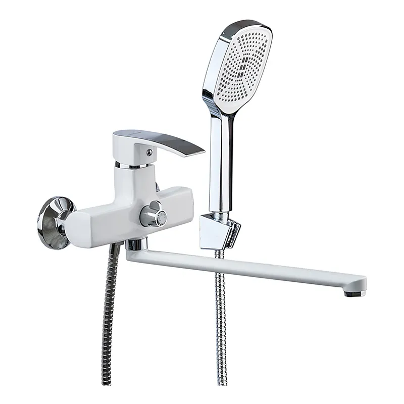 Змішувач для ванної Mixxus Magnum 006 (Euro) White-Chrome (MI6202)