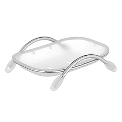 Мильниця настільна Zerix LR332-1 (пластик матовий білий) (ZX2700)