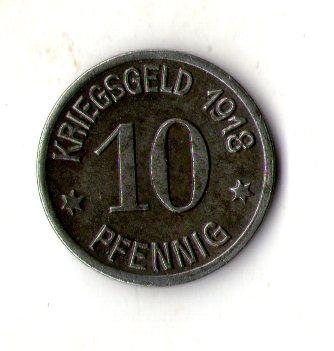 Німеччина (Нотгельд) Місто Оберглогау  10 пфенігів, 1918 Місто Оберглогау  залізо №2365
