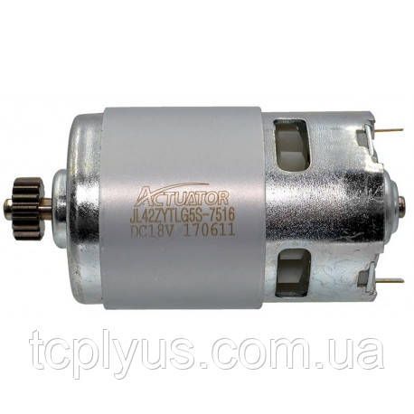 Двигун шуруповерта Makita MT065 18V  629807-1 d45 h89 шестерня d14 18зубів