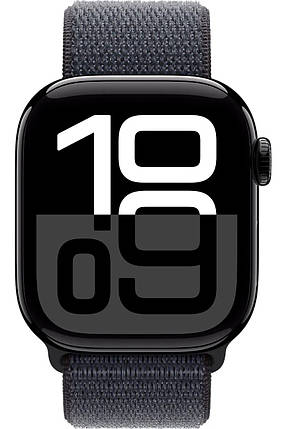 Apple Watch Series 10 GPS 42mm Jet Black Aluminum Case with Ink Sport Loop MWWG3, фото 1