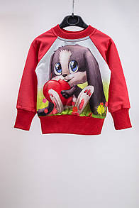 Дитячий джемпер для дівчинки Зайчик двунитка