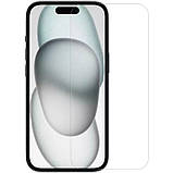 Захисне 2.5D скло Blueo Full Cover HD Clear для Apple iPhone 15 Pro (6.1") Прозрачное, фото 3