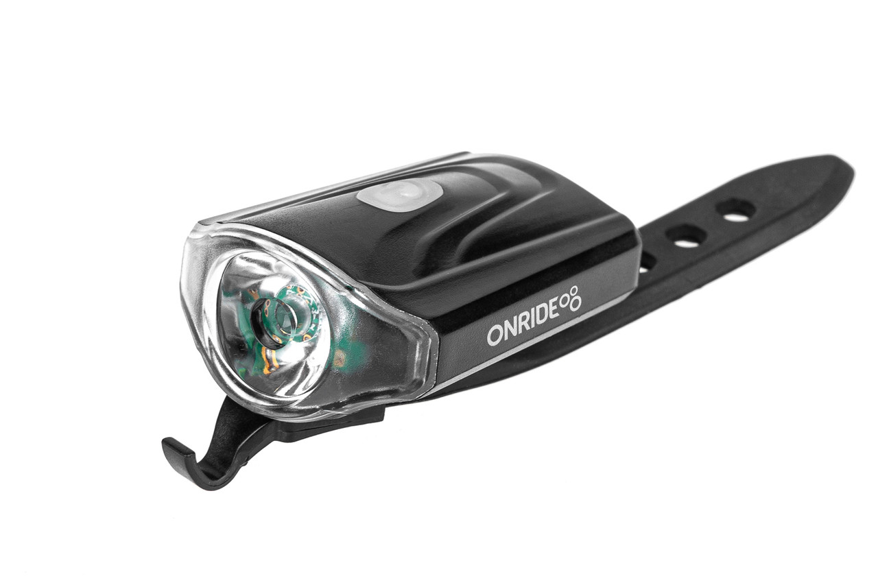 Світло переднє ONRIDE Xeo USB габаритне чорний (6936116101371)
