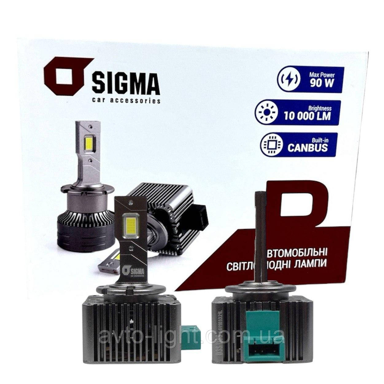 D3S LED-лампи SIGMA 10000 Lm (2 шт.)