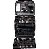 Набір свердел та біт 300 шт. kraft&dele kd998 в кейсі, фото 3