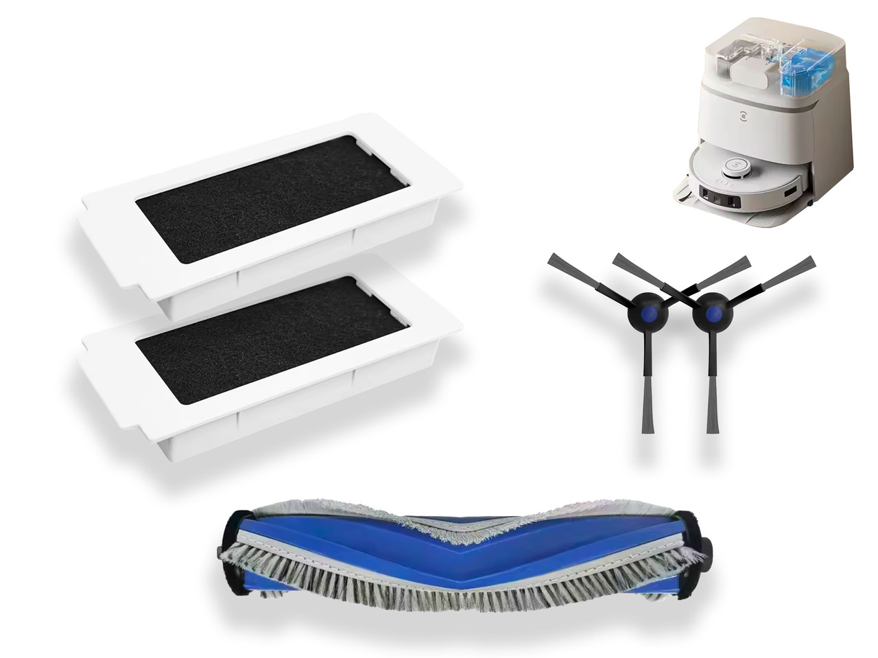 Комплект 5 шт змінних аксесуарів для Ecovacs Deebot T30 Pro Omni, T30 OMNI, Yeedi M12 Ultra Plus, M12 Pro