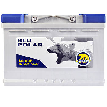 Автомобільний акумулятор BAREN Blu polar 80Аh 730А R+ 7905630