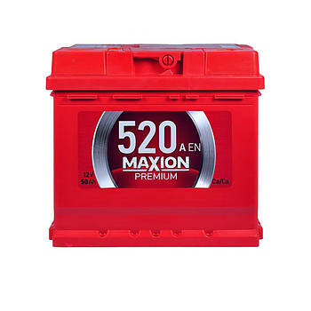 Автомобільний акумулятор  MAXION Premium TR  50Аh 520A  L+ (L1)
