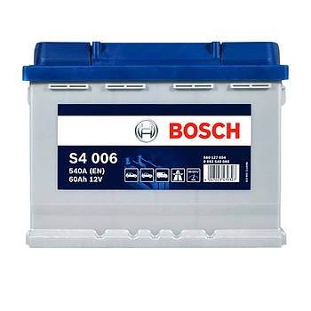 Автомобільний акумулятор BOSCH 60Ah 540A L+ 0092S40060