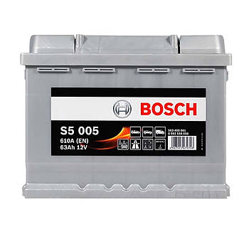 Автомобільний акумулятор BOSCH 63Ah 610A R+ 0092S50050