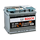 Автомобільний акумулятор BOSCH AGM 60Ah 680A R+ 0092S5A050, фото 4